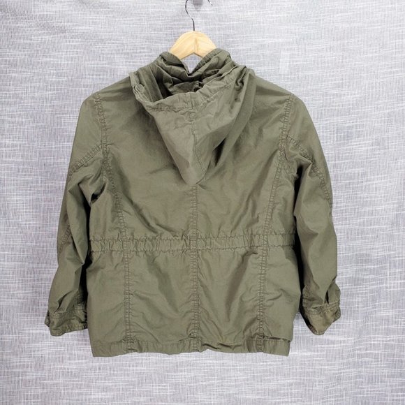 Gap Kids Utility Jacket Medium Olive Green Fall - Picture 2 of 2